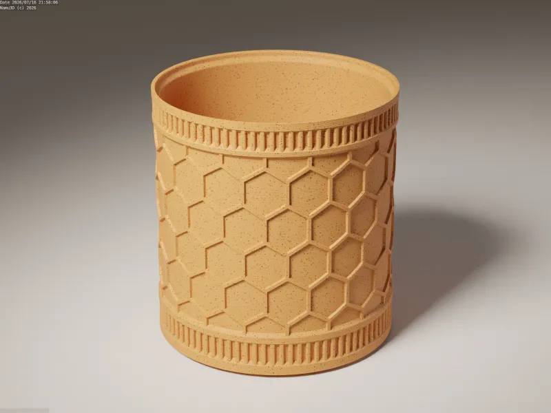 VASO PORTA PIANTE 2029 (GRATUITO) VASO ESAGONALE