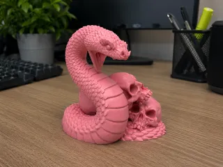 snake and skull ps5 controller holder