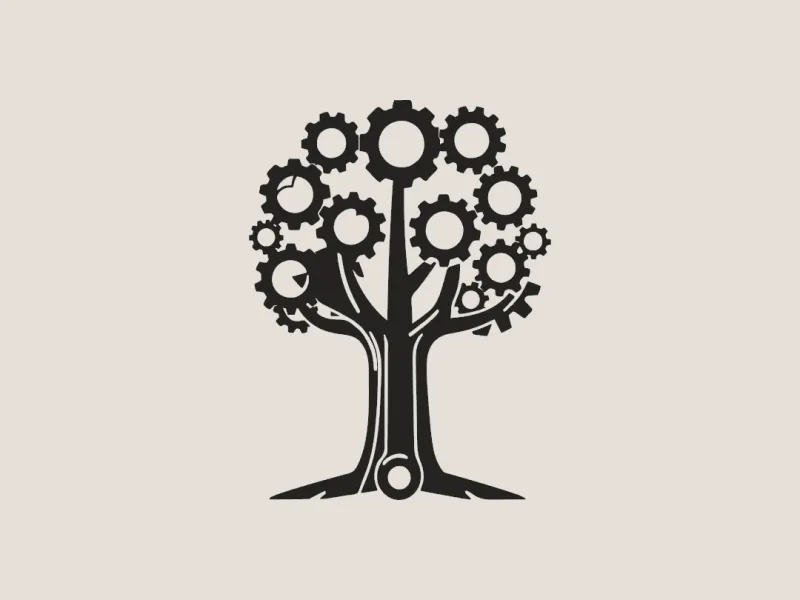 Worker's Day Tree - 3D Print Wall Art