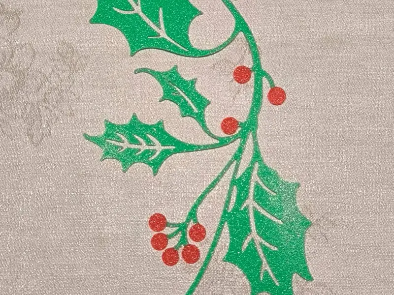 Holly tree. Wall decoration