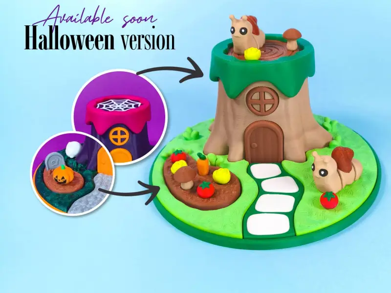 Diorama für süße Flexi-Tiere, Schnecken-Edition