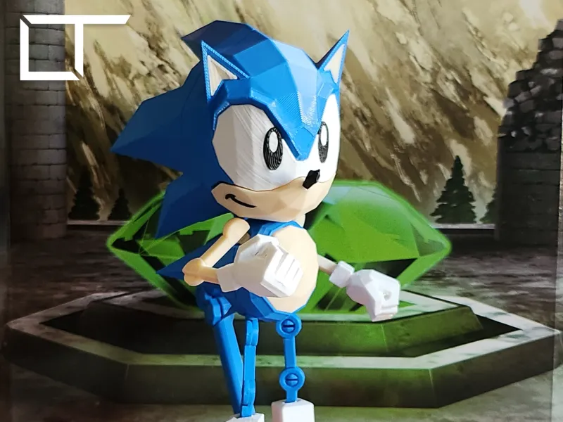 🔵 Sonic Fighters: Fully Poseable Retro Display Figure 🔵