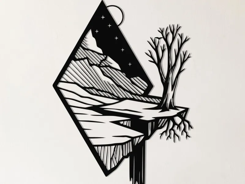 WallArt - Stelle Natura Notte