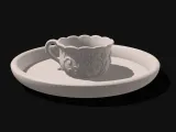 Tea Cup Plater - With Tray-0