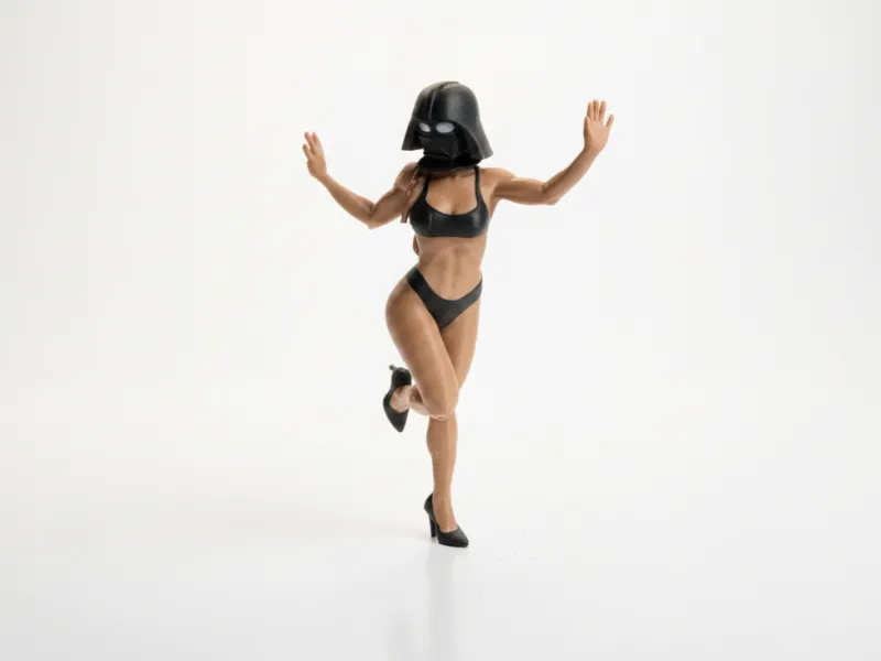 Statua di figura femminile stampabile in 3D
