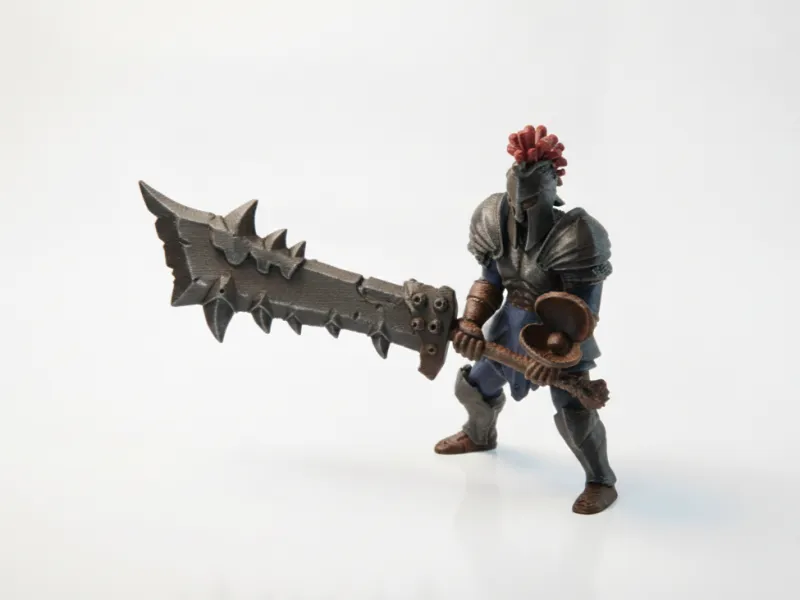Demonhunter Warrior Fantasy Figurine 3D Printable