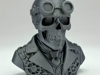 Steampunk Skeleton Bust