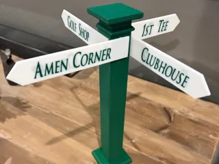 Masters Golf Desktop Sign