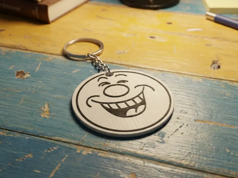 Keychain Emoji _ risueño