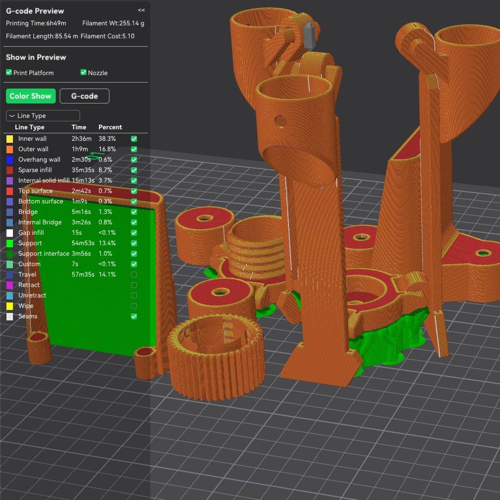 Home print settings: LightFixtureParts.3mf