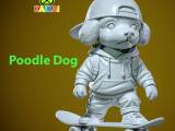 Cartoon Poodle Dog Model Urban vibes-0