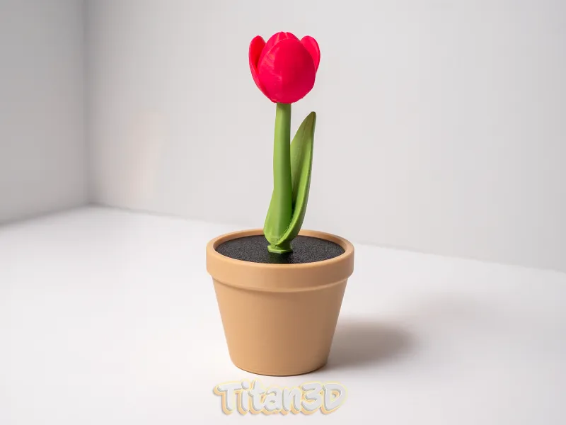 Tulip Flower in Pot – Secret Container / Hidden Stash Box