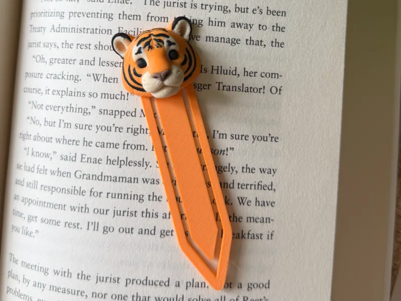 Tiger bookmark