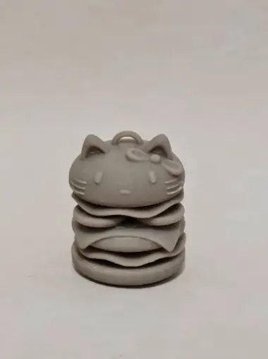 Hello Kitty Style Burger Keychain-0