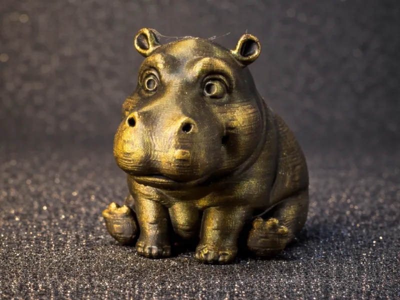 Cute Hippo – Mini Desk Companion 3D Print