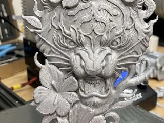 Onigawara Tiger wall decoration
