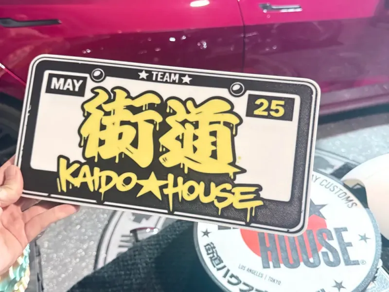 Kaido House Graffiti Number Plate Lightbox