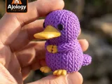 Knitted Cute Platypus – STL & 3MF Files for 3D Printing-0
