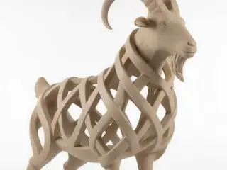 Bode - Coleção animais e curvas - arte abstrata - decoração