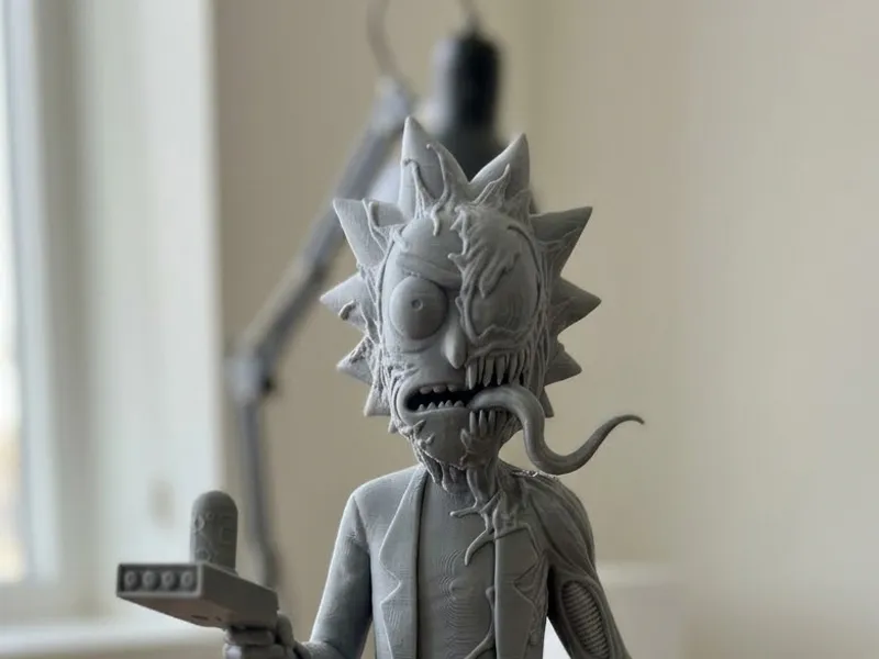 Rick Venom - Rick and Morty Venom crossover fanart