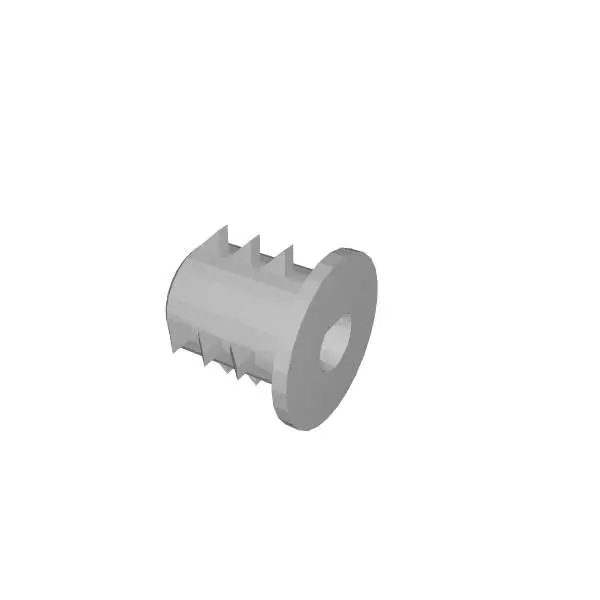 Wheel hub for 150g combat robot foam wheels.