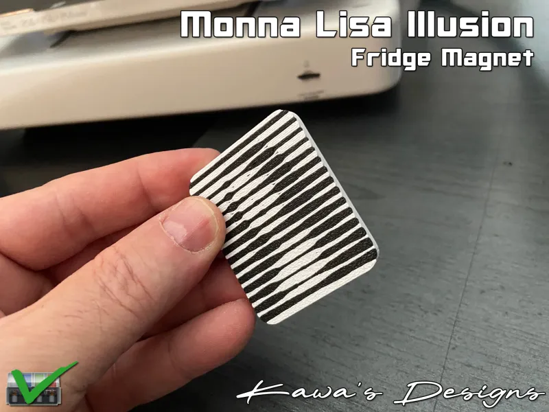 Monna Lisa Illusion Fridge Magnet
