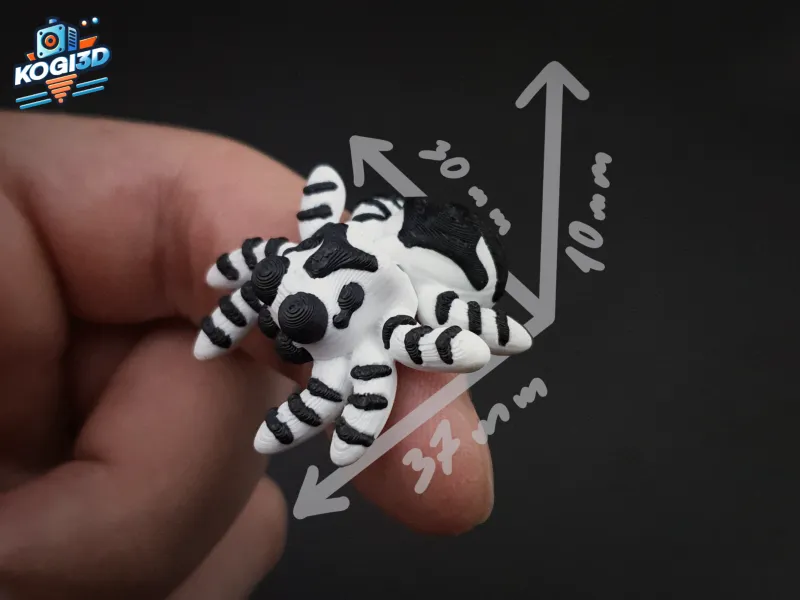 Flexy Jumping Spider Keychain