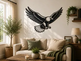 Flying Eagle 2D Wall Art