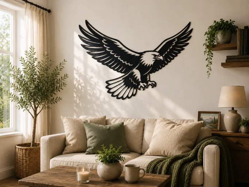 Flying Eagle 2D Wall Art