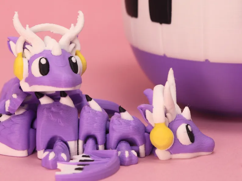 Music Dragon and Egg Set, Flexi Dragon