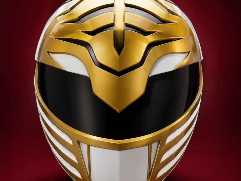 White Ranger Helmet STL – Mighty Morphin Power Rangers
