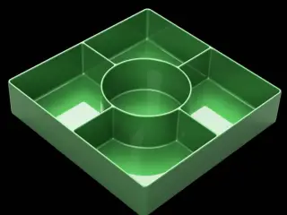 Flat container