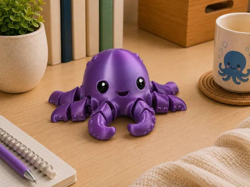 🐙💜 Pulpo Bebé Flexi Articulado