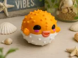 🐡💛 Puffed-Up Flexi Pufferfish-0