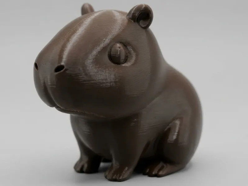 Impressão 3D de Capivara Fofa – Adorável Miniatura de Capivara