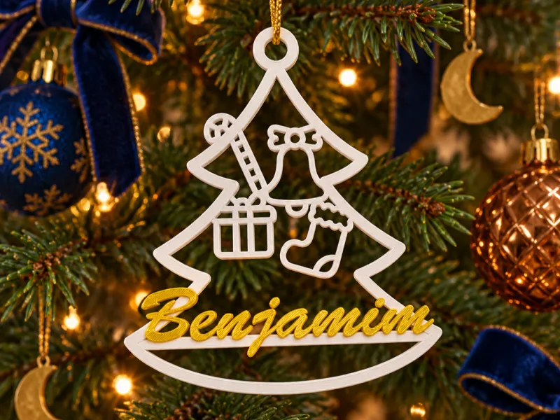 Kerstornament Benjamin in boomvorm