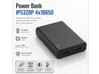 IP5328P Fast Charge Power Bank Case | 4x18650 Modular Enclos