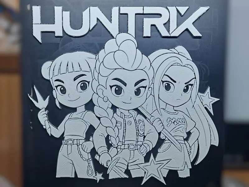Kpop Dämonenjäger 2 B-W Huntrix Dämonenjäger