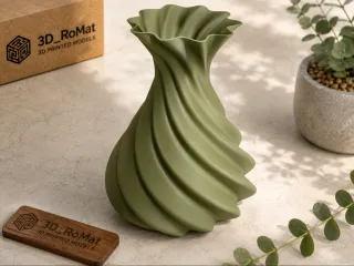 Large Spiral Vase 3, Watertight, Plant Pot (PERSONAL USE)