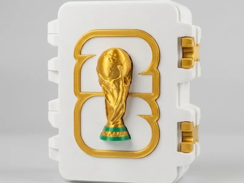 Caixa e Organizador de Figurinhas Inspirado na Copa do Mundo