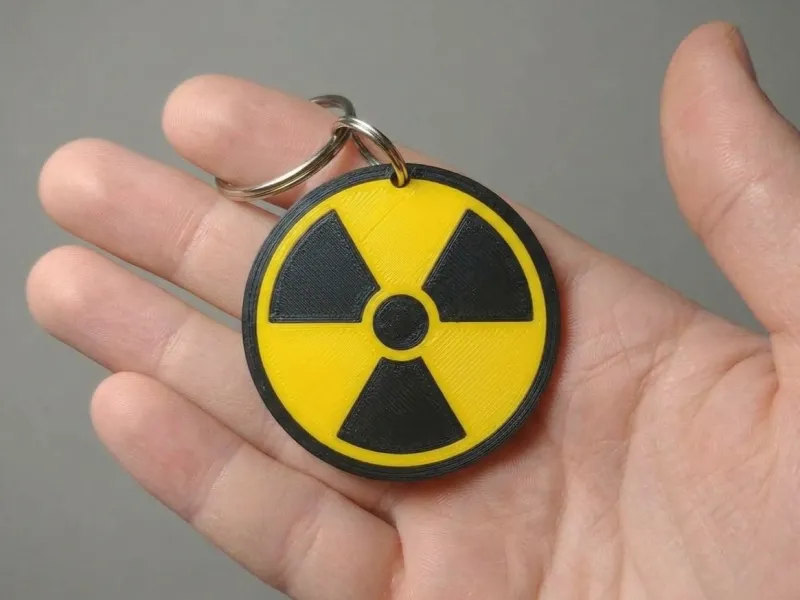 llavero radiactivo