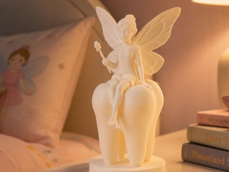 Tooth Fairy Figurine - Whimsical and Cute Art