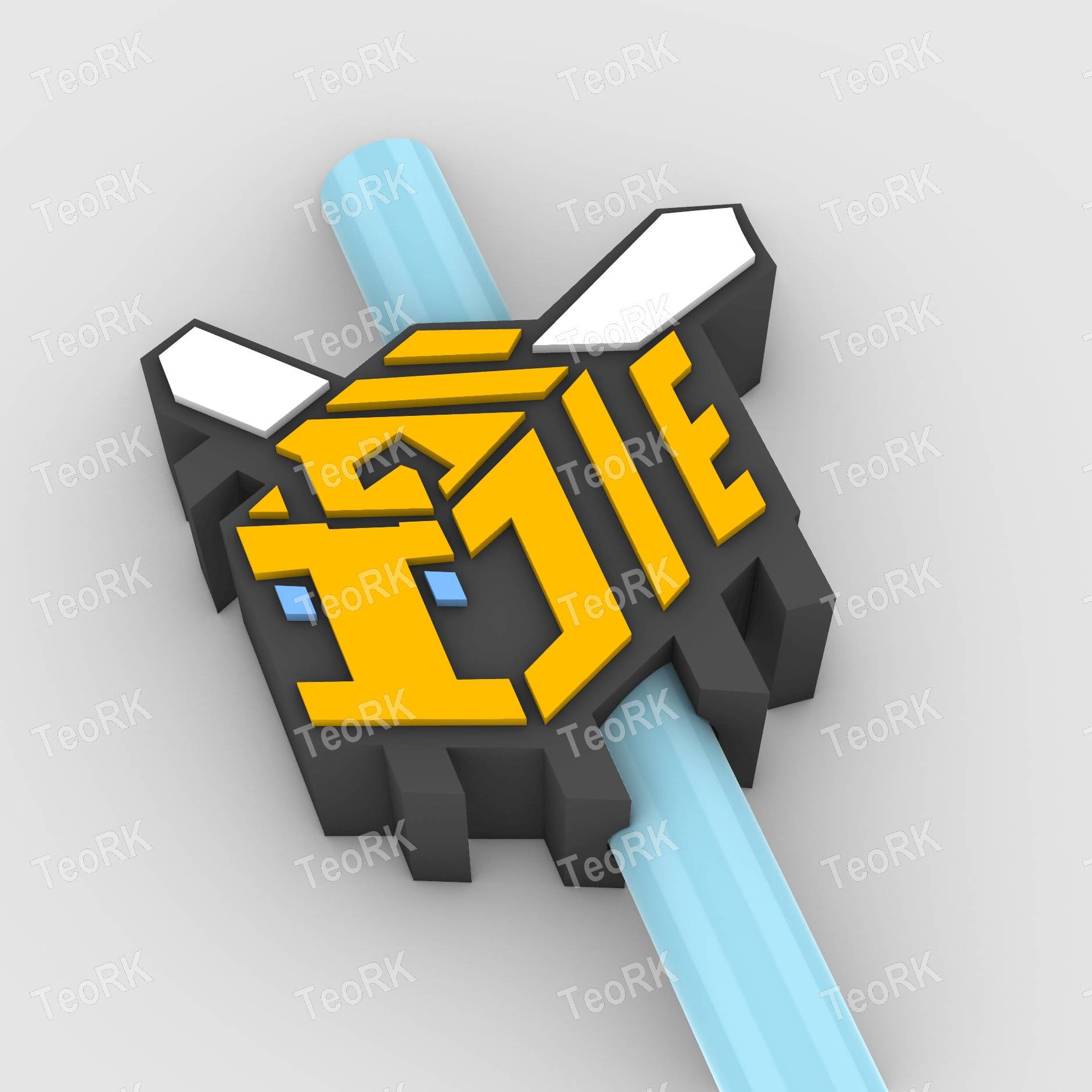 Straw Topper MINECRAFT BEE