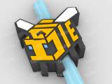 Straw Topper MINECRAFT BEE-0