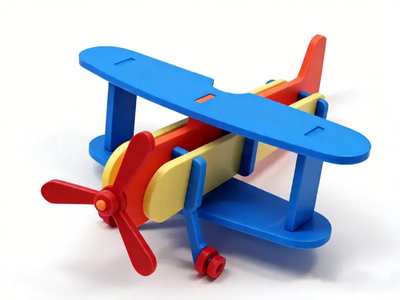 Assemble toy aircraft model display piece