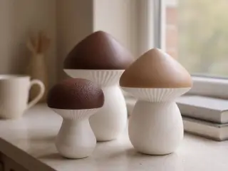 Sweet Autumnal Decoration Mushroom Set