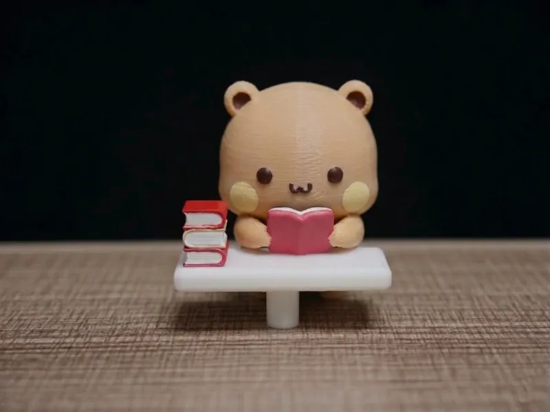 情侣熊系列-图书馆看书布布（Couple Bear-library read book bubu）