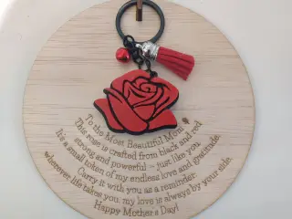 Mothers Day Rose Key Chain