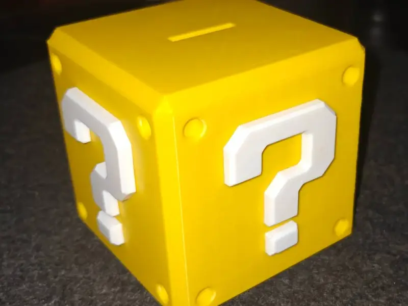 Scatola portaoggetti a tema Mario Bros.