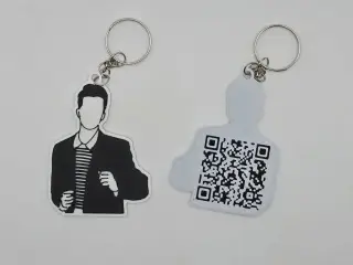 Rickroll QR Code Keychain (No MMU or AMS)